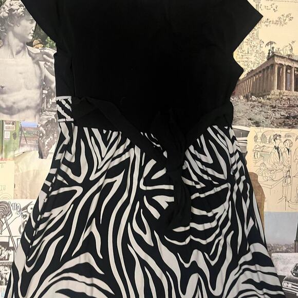 Y2k Enfocus studio zebra print mini dress - Picture 6 of 6